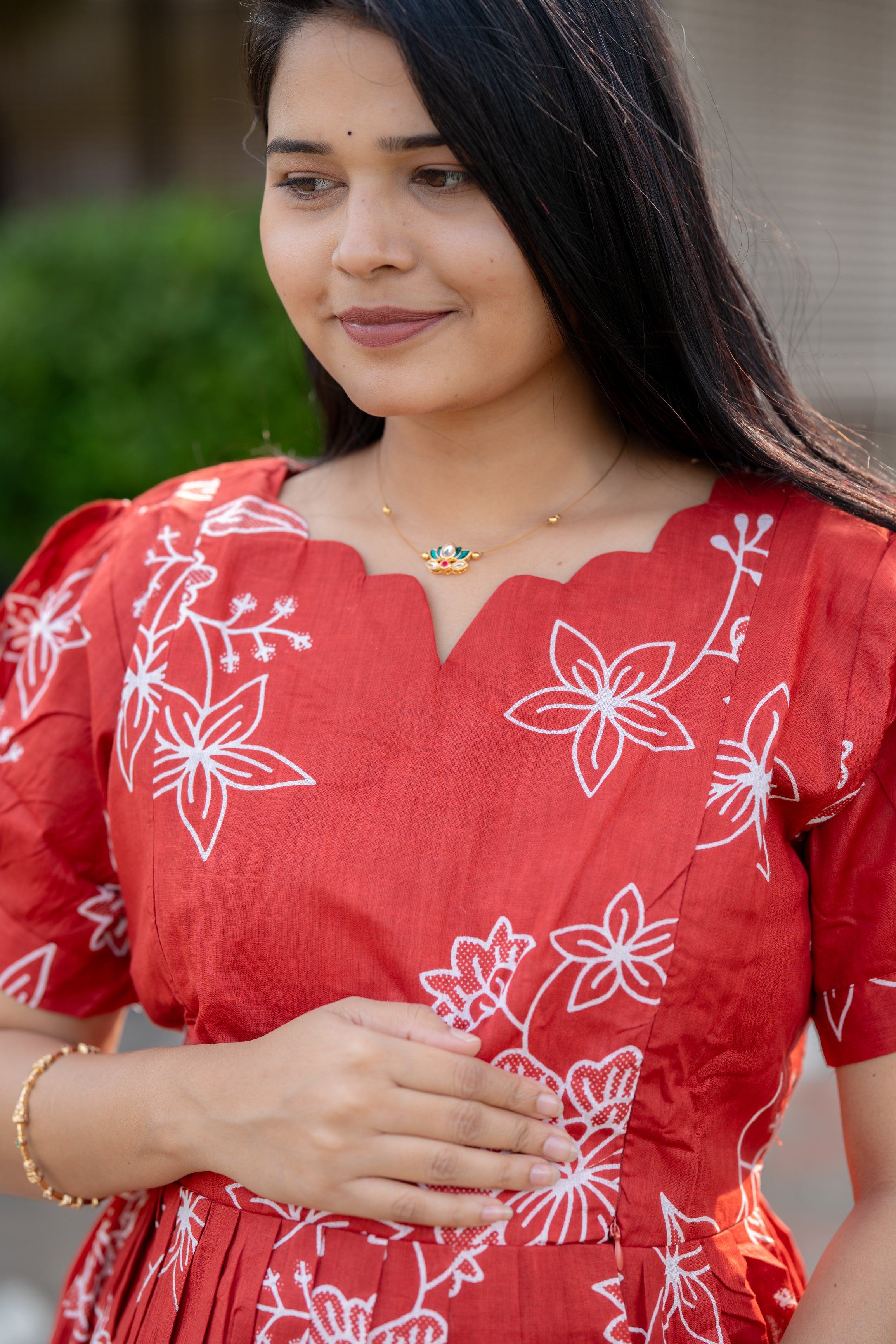 Reena 2 premium cotton maternity kurti