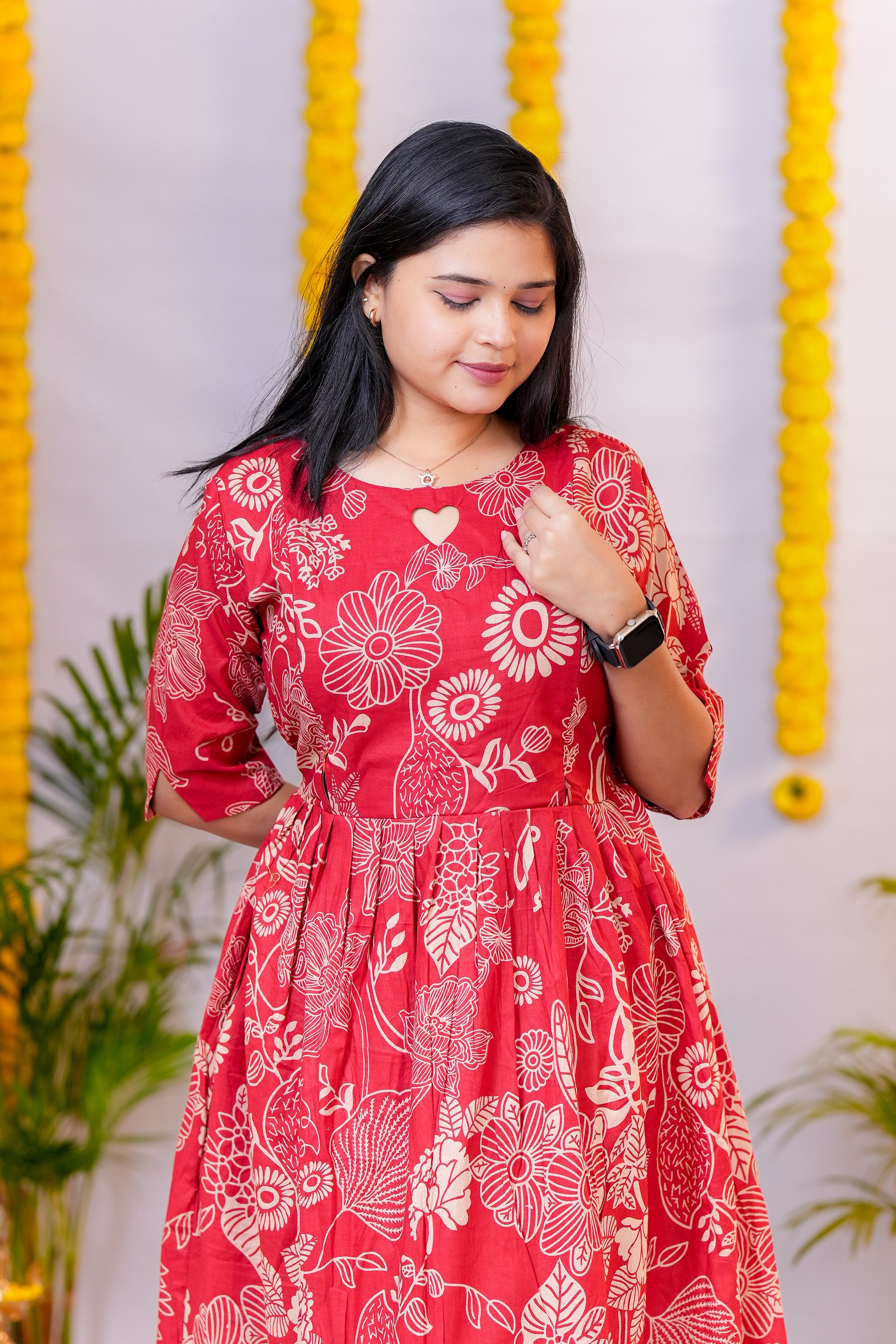 Magizh premium cotton maternity kurti