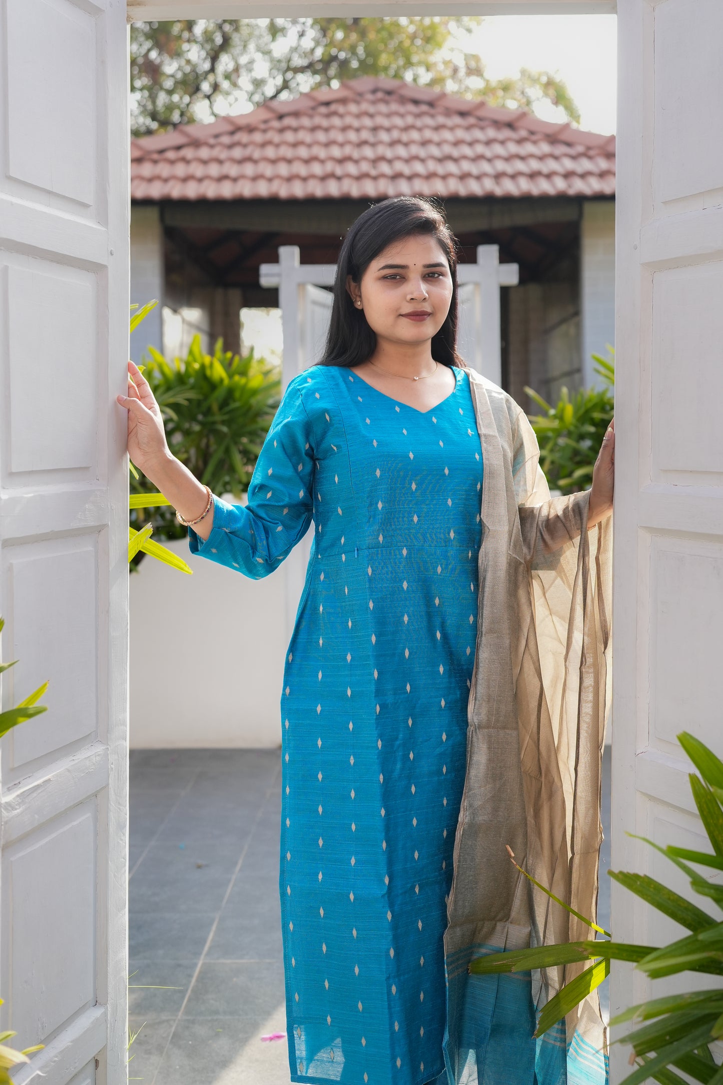 Maina premium raw silk 3 piece set