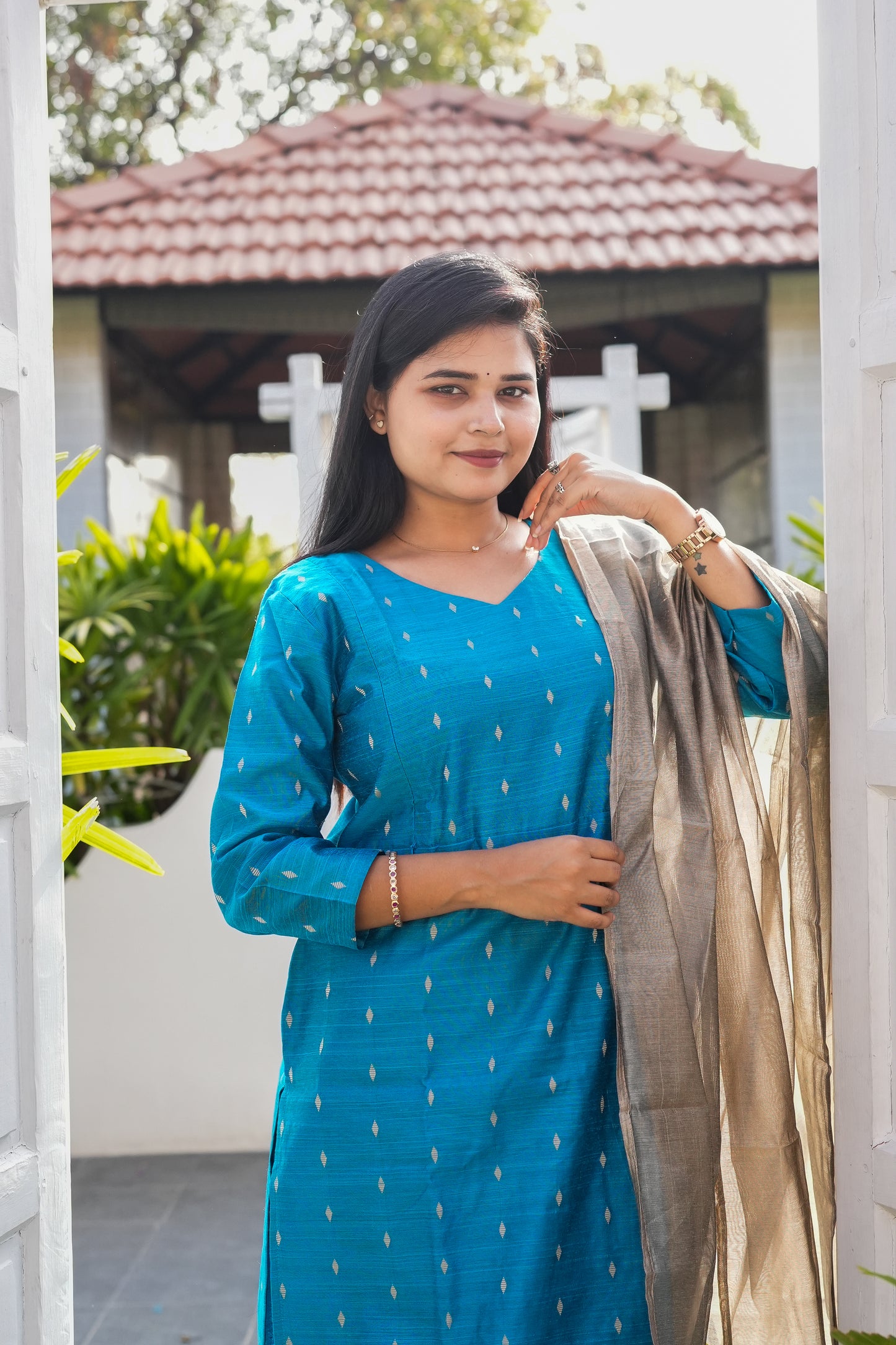 Maina premium raw silk 3 piece set
