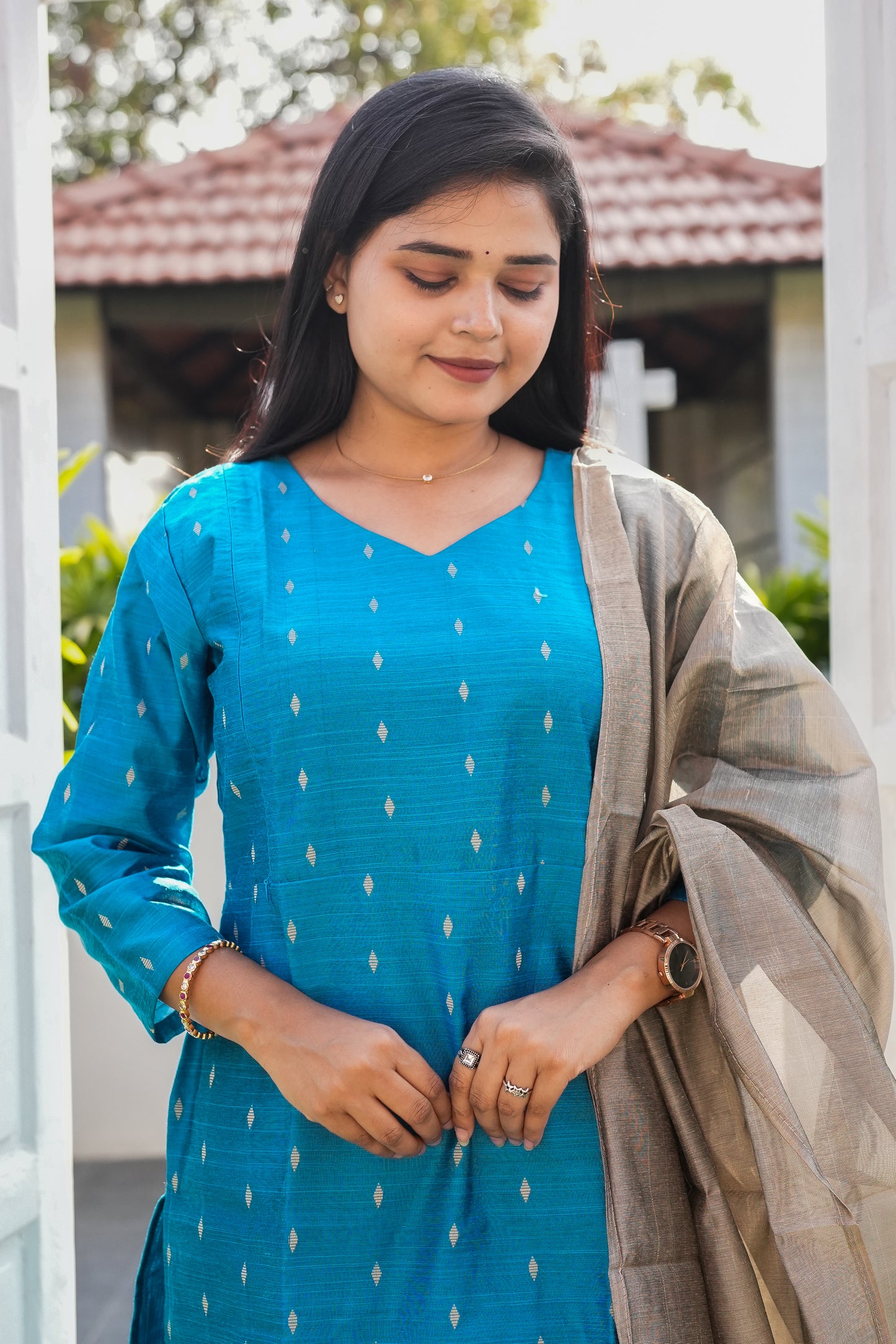 Maina premium raw silk 3 piece set