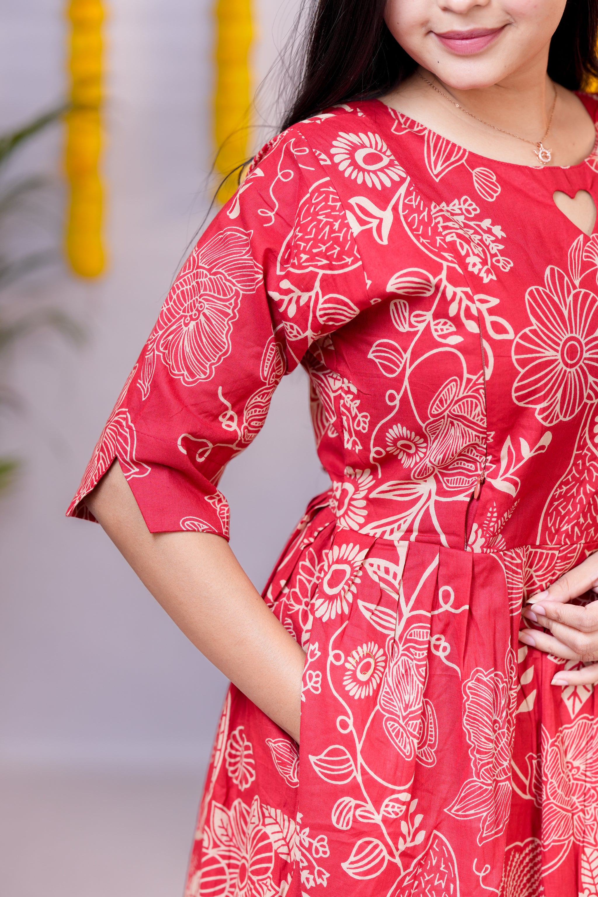 Magizh premium cotton maternity kurti