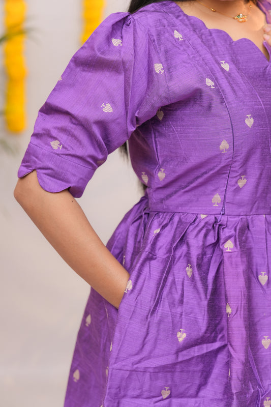 Niraimathi 7 premium raw silk maternity kurti