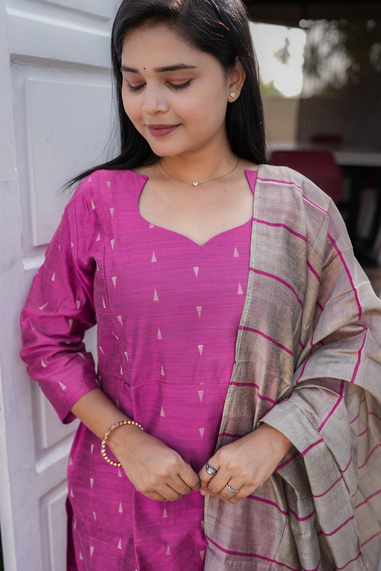 Maina premium raw silk maternity 3 piece set