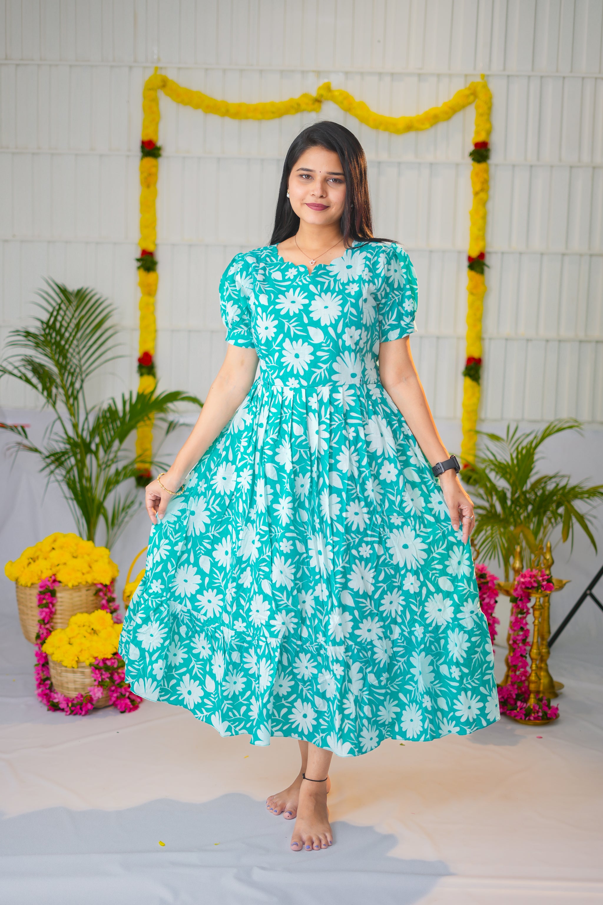 Manasa premium cotton maternity kurti