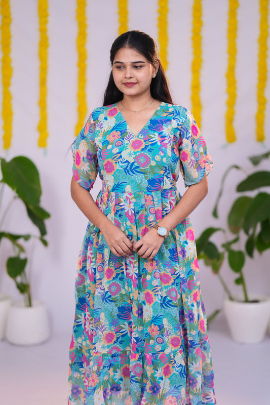 Ananya premium georgette maternity kurti