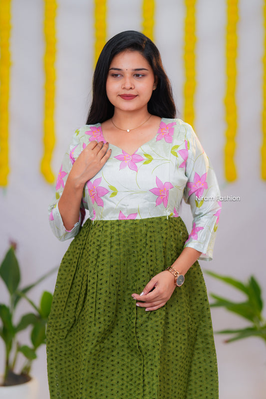 Kural premium cotton maternity kurti