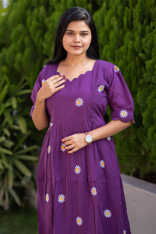Azhagi 1 premium pure cotton maternity kurti