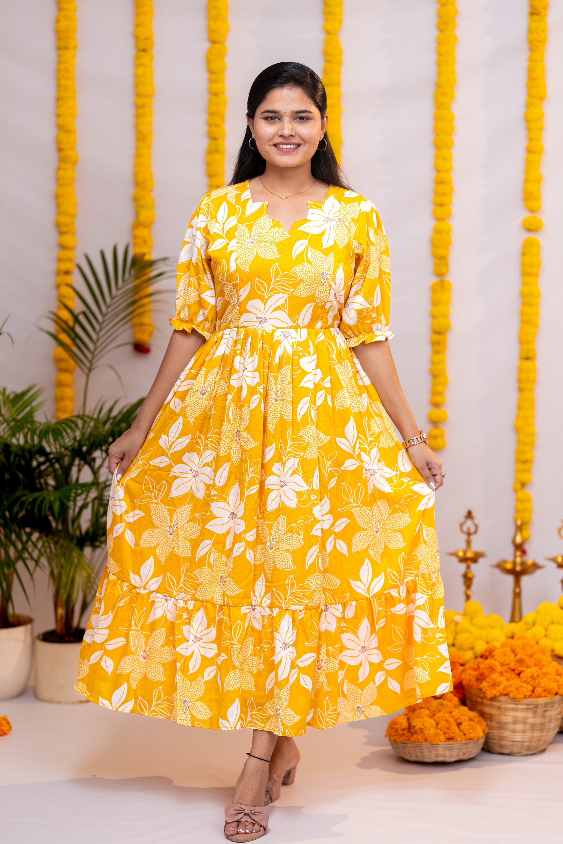 Gayu 1 premium crepe maternity maxi