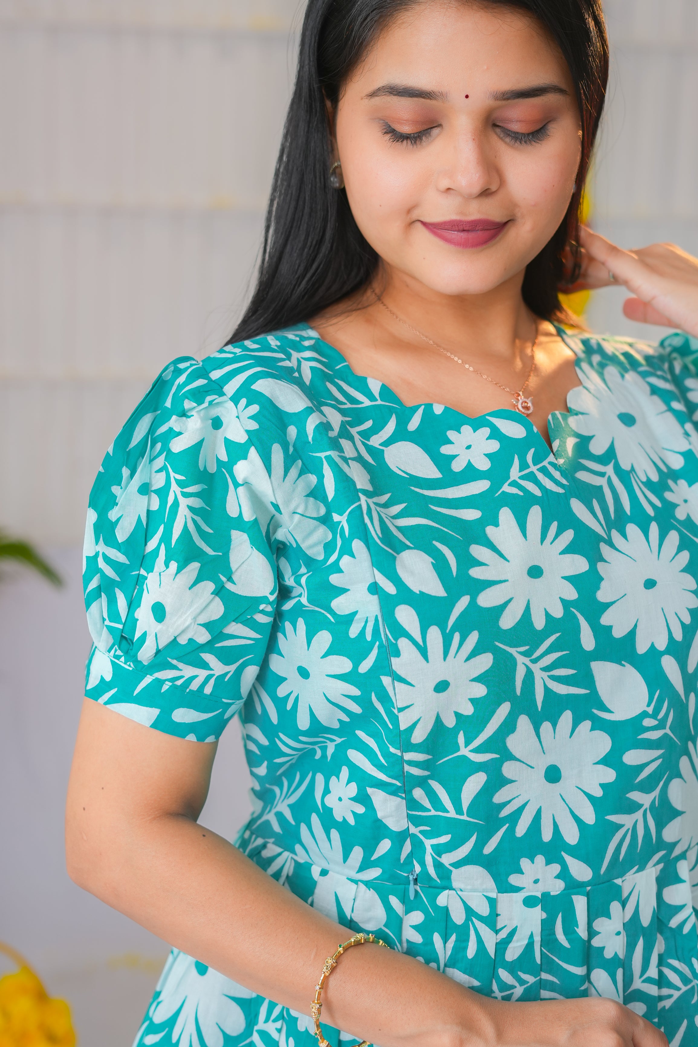 Manasa premium cotton maternity kurti