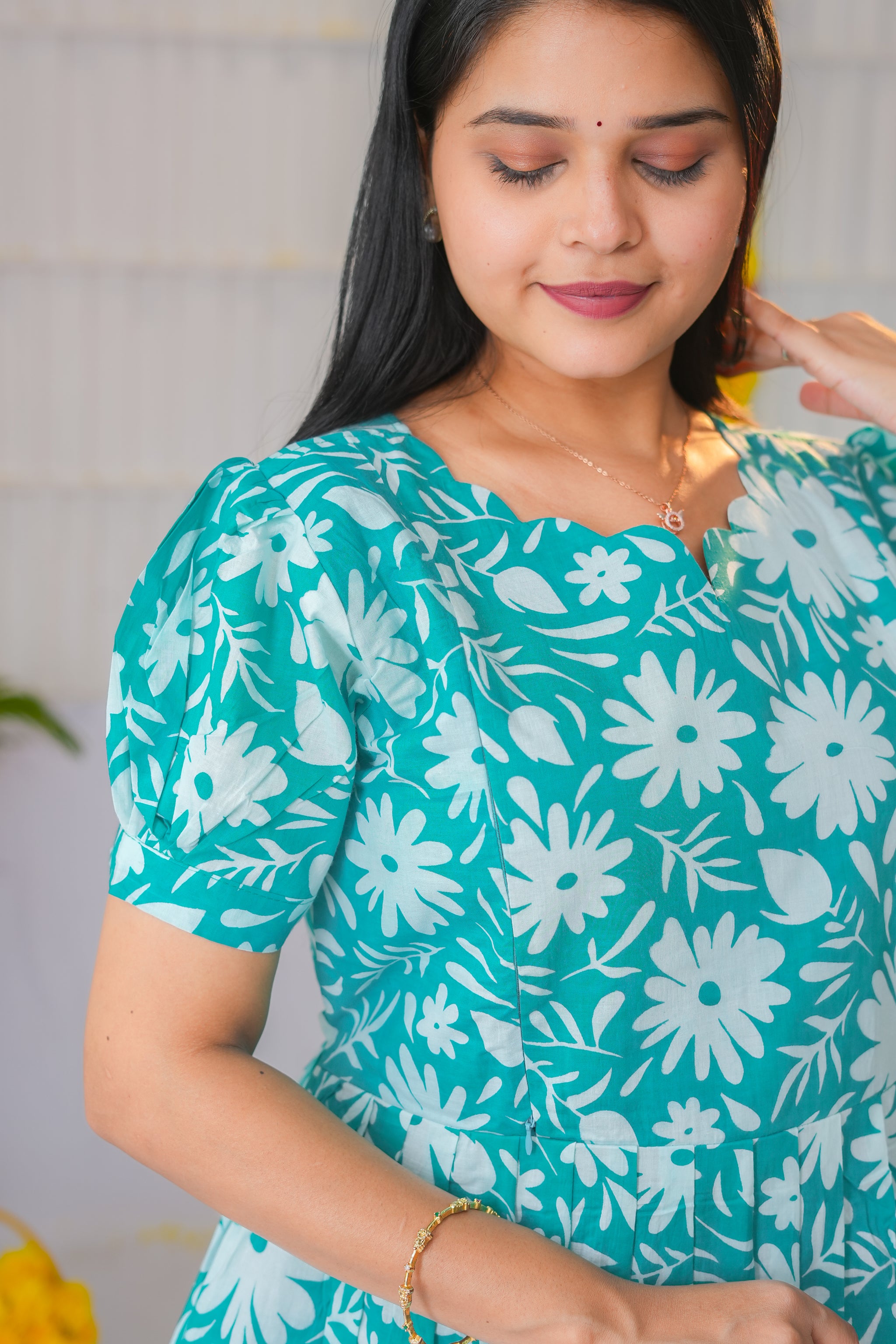 Manasa premium cotton maternity kurti