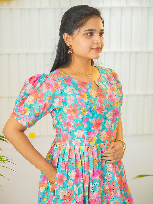 Athulya Premium soft Hakoba Maternity kurtis