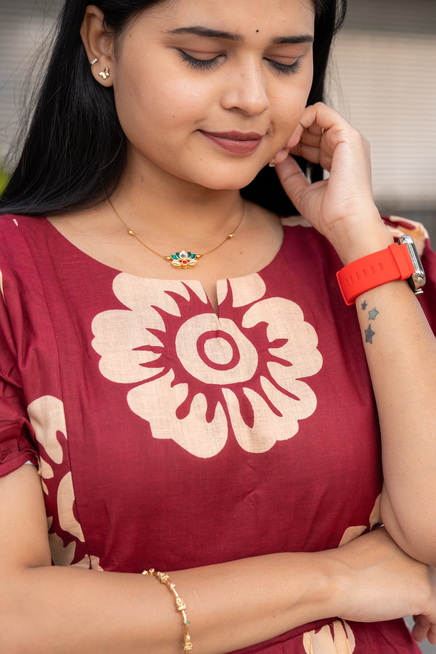 Meenu premium cotton maternity kurti