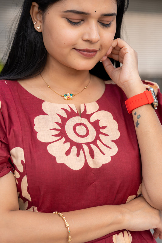 Meenu premium cotton maternity kurti