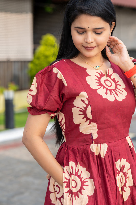 Meenu premium cotton maternity kurti