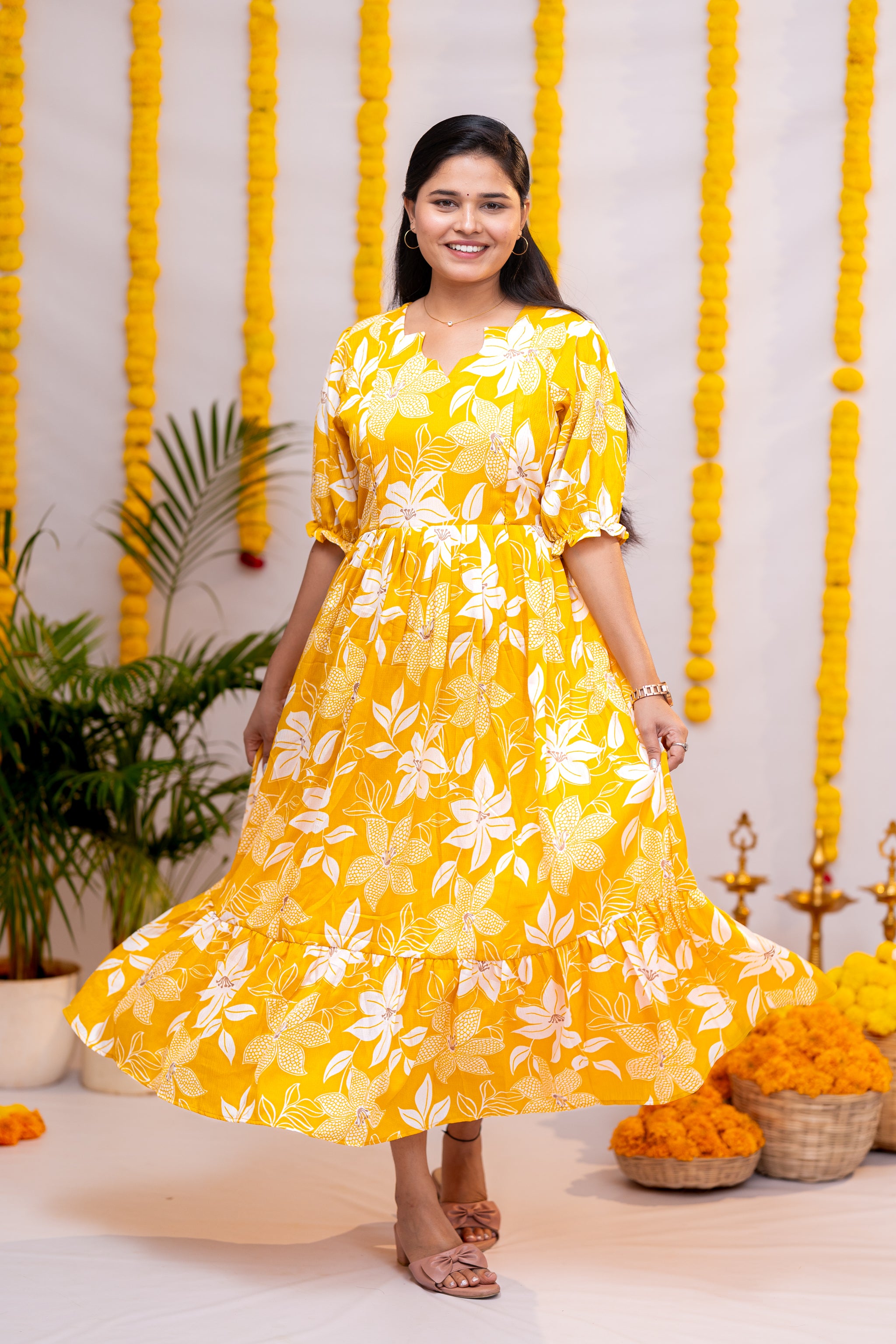 Gayu 1 premium crepe maternity maxi