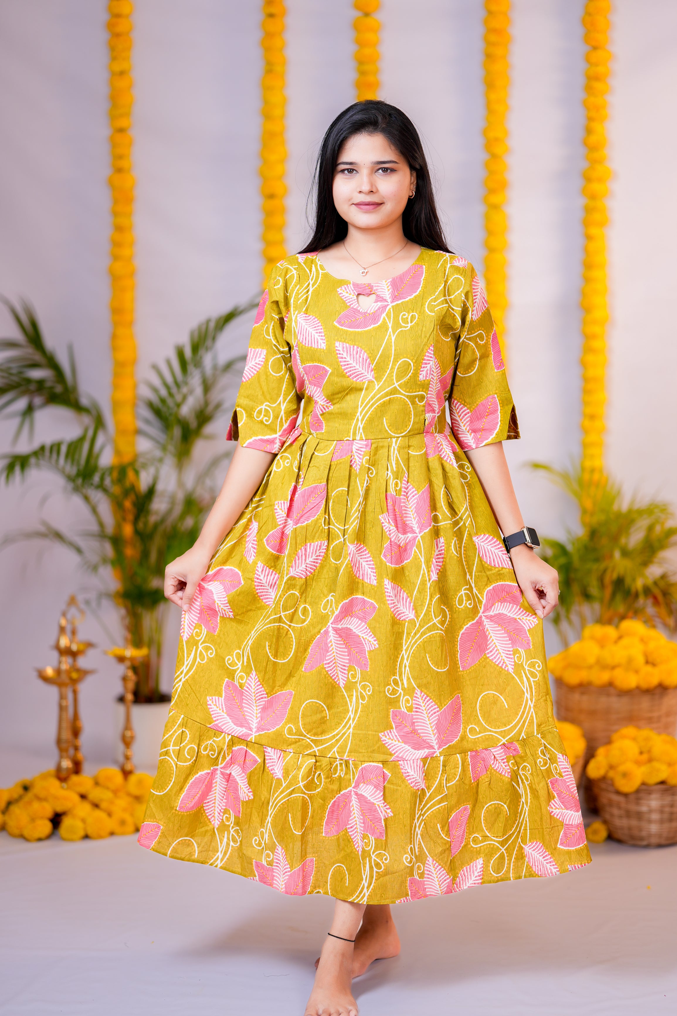 Aasha 1 premium cotton maternity kurti