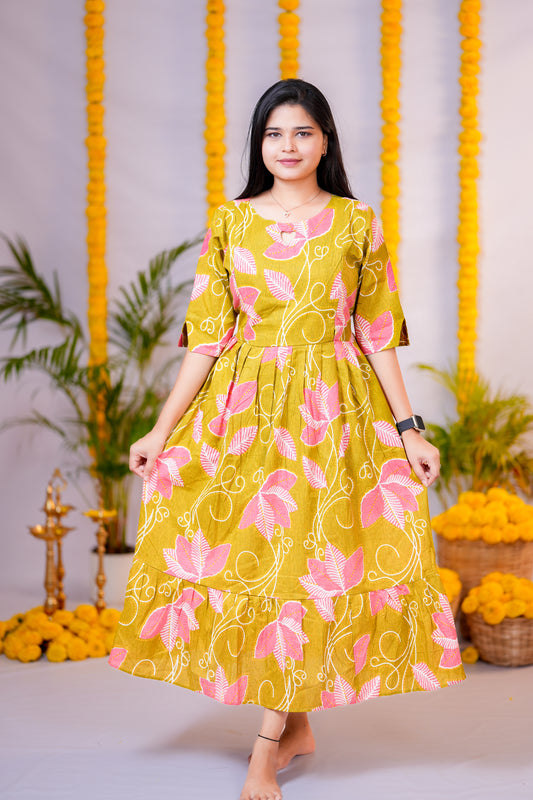 Aasha 1 premium cotton maternity kurti