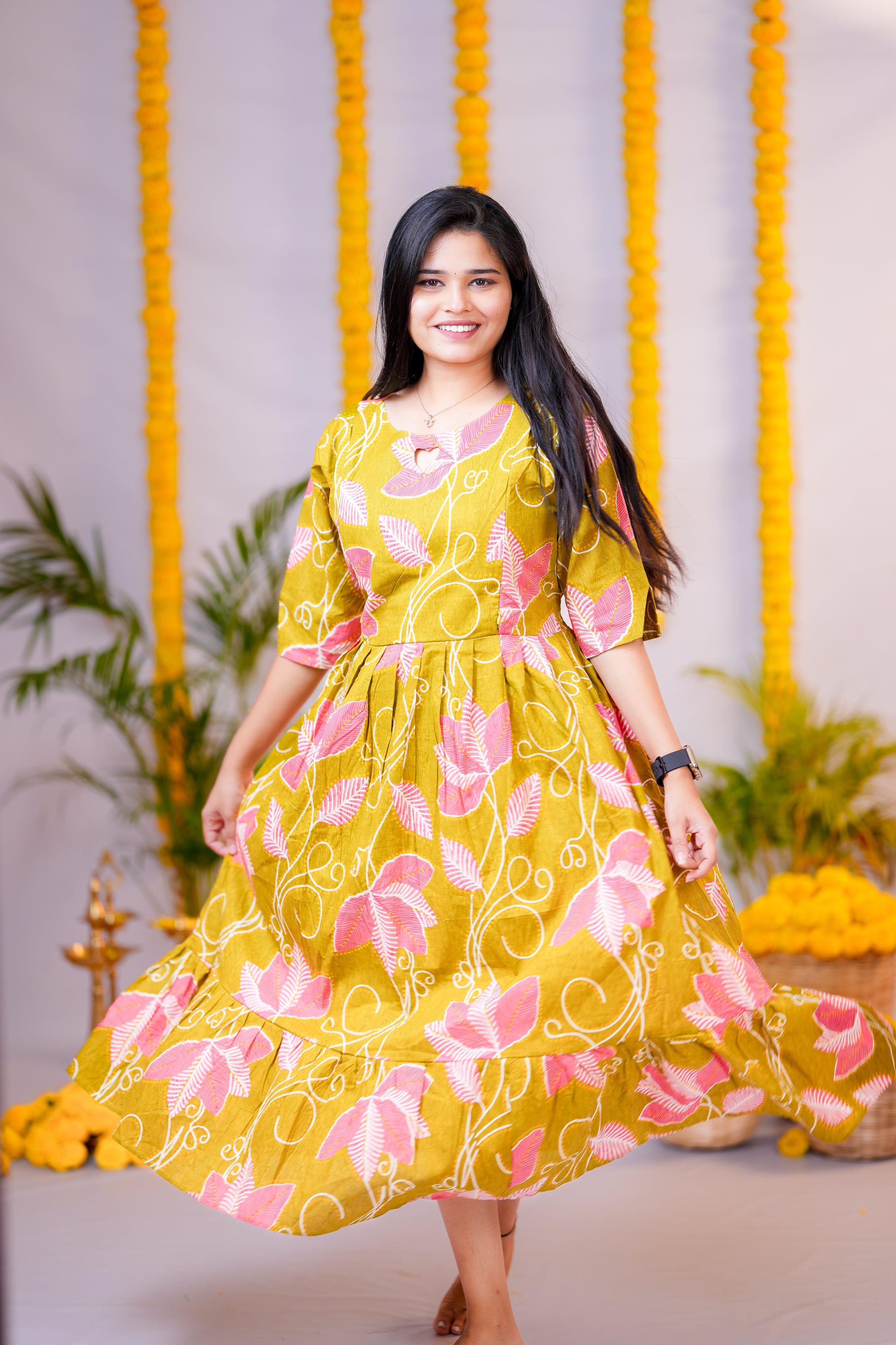 Aasha 1 premium cotton maternity kurti