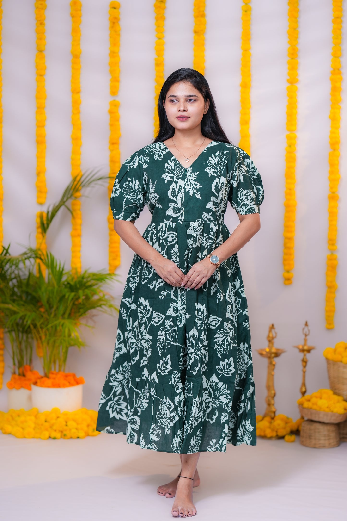 Zara premium cotton center zip maternity kurti