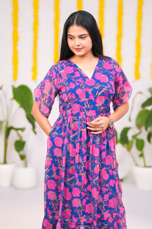 Ananya premium georgette maternity kurti