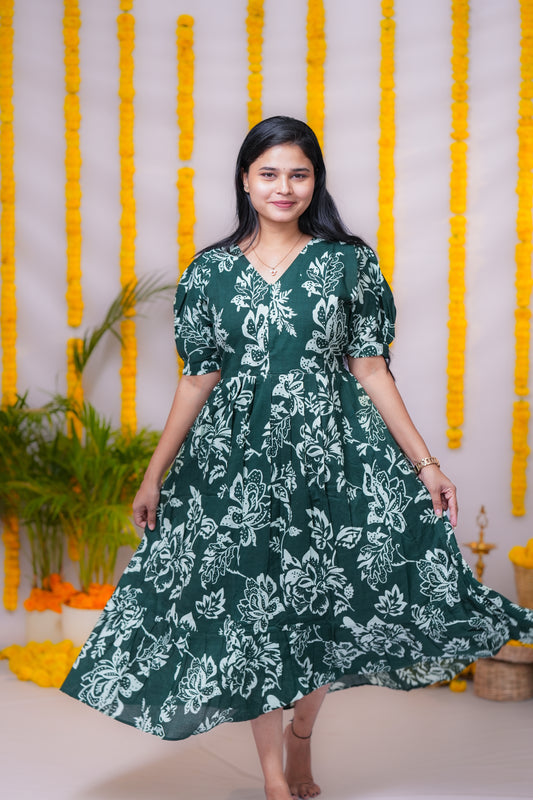 Zara premium cotton center zip maternity kurti