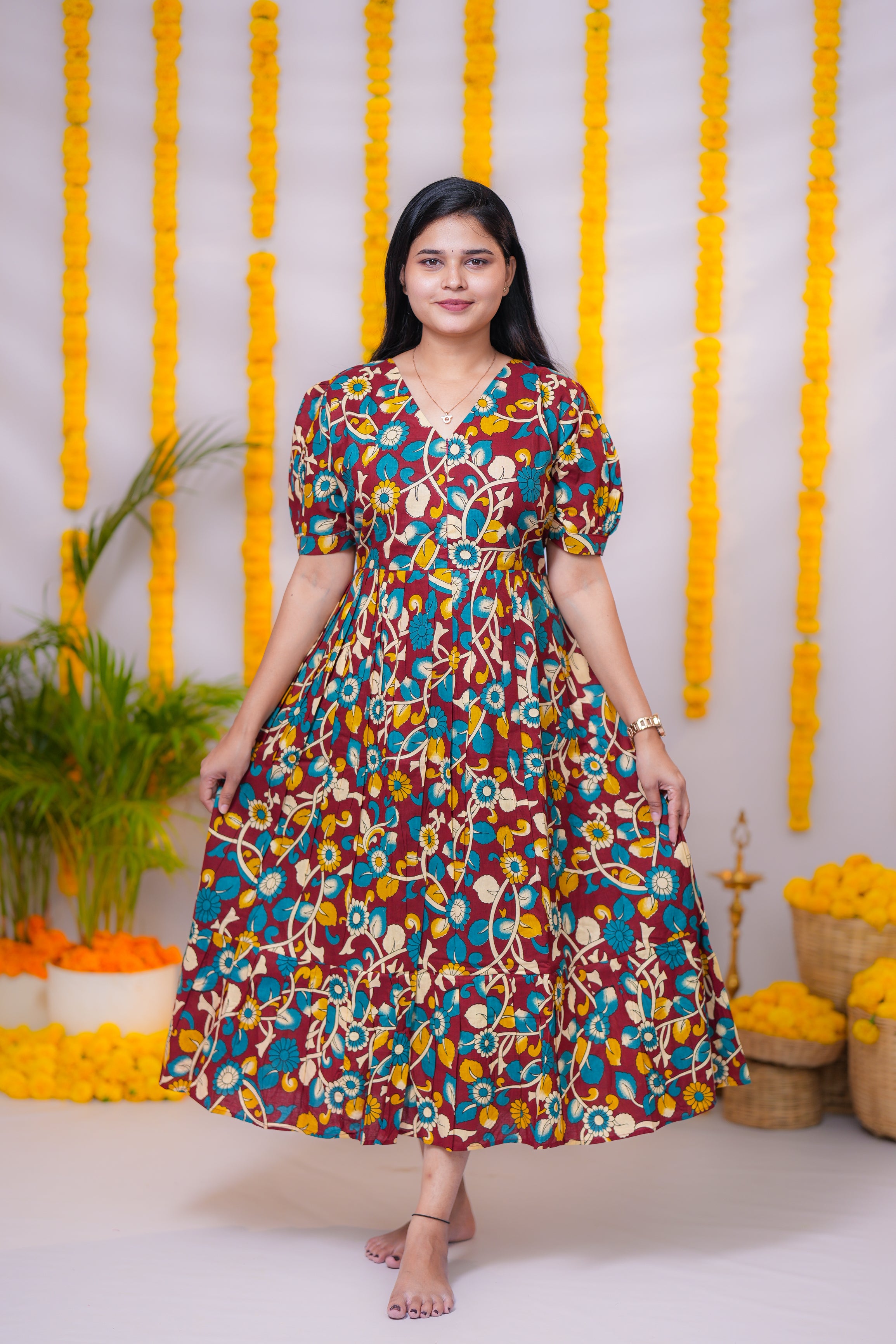 Zara premium cotton center zip maternity kurti