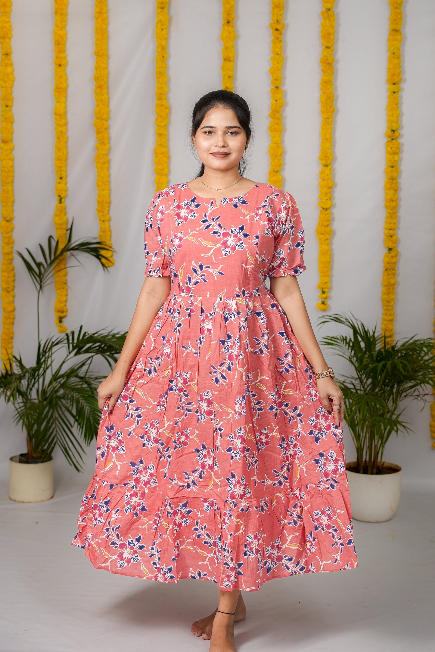Nancy premium cotton maternity kurti