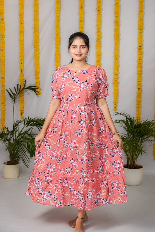 Nancy premium cotton maternity kurti