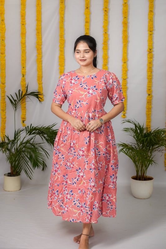 Nancy premium cotton maternity kurti