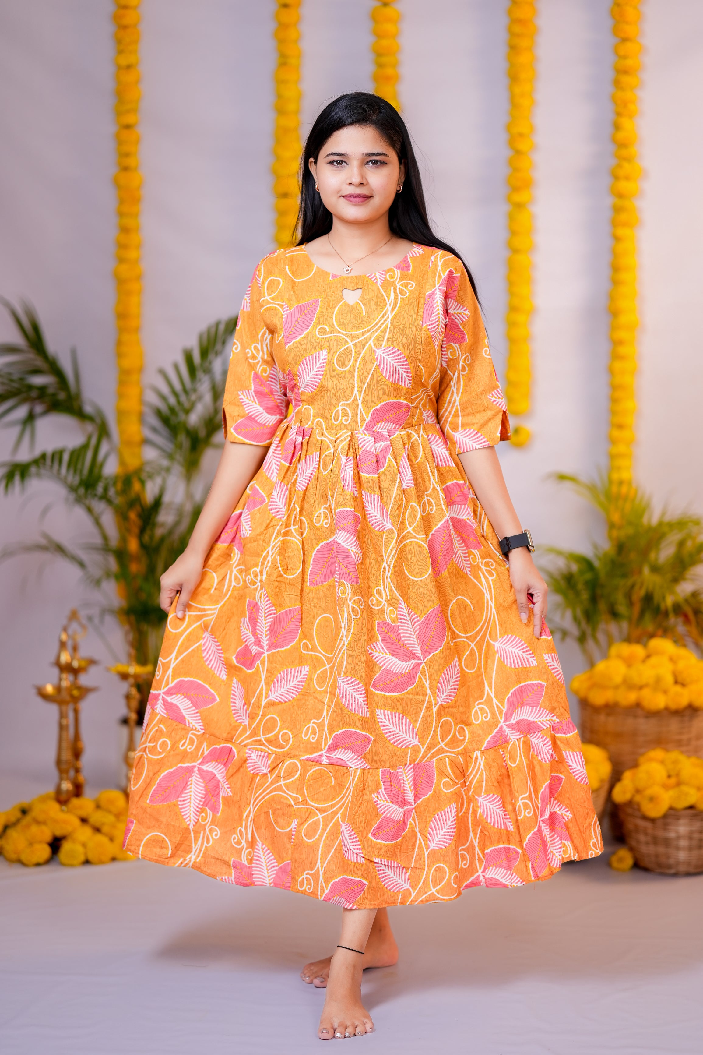 Aasha 3 premium cotton maternity kurti