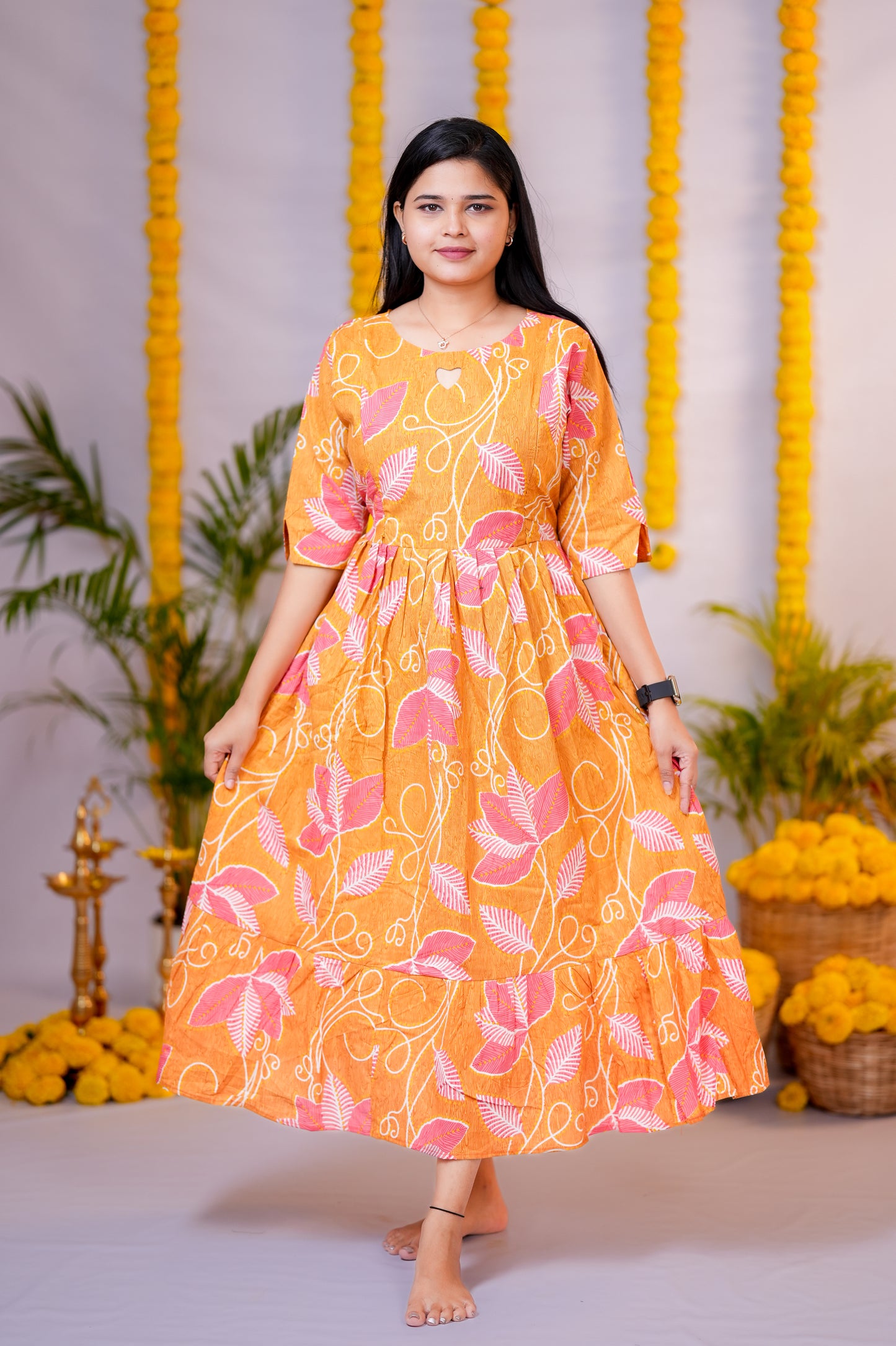 Aasha 3 premium cotton maternity kurti