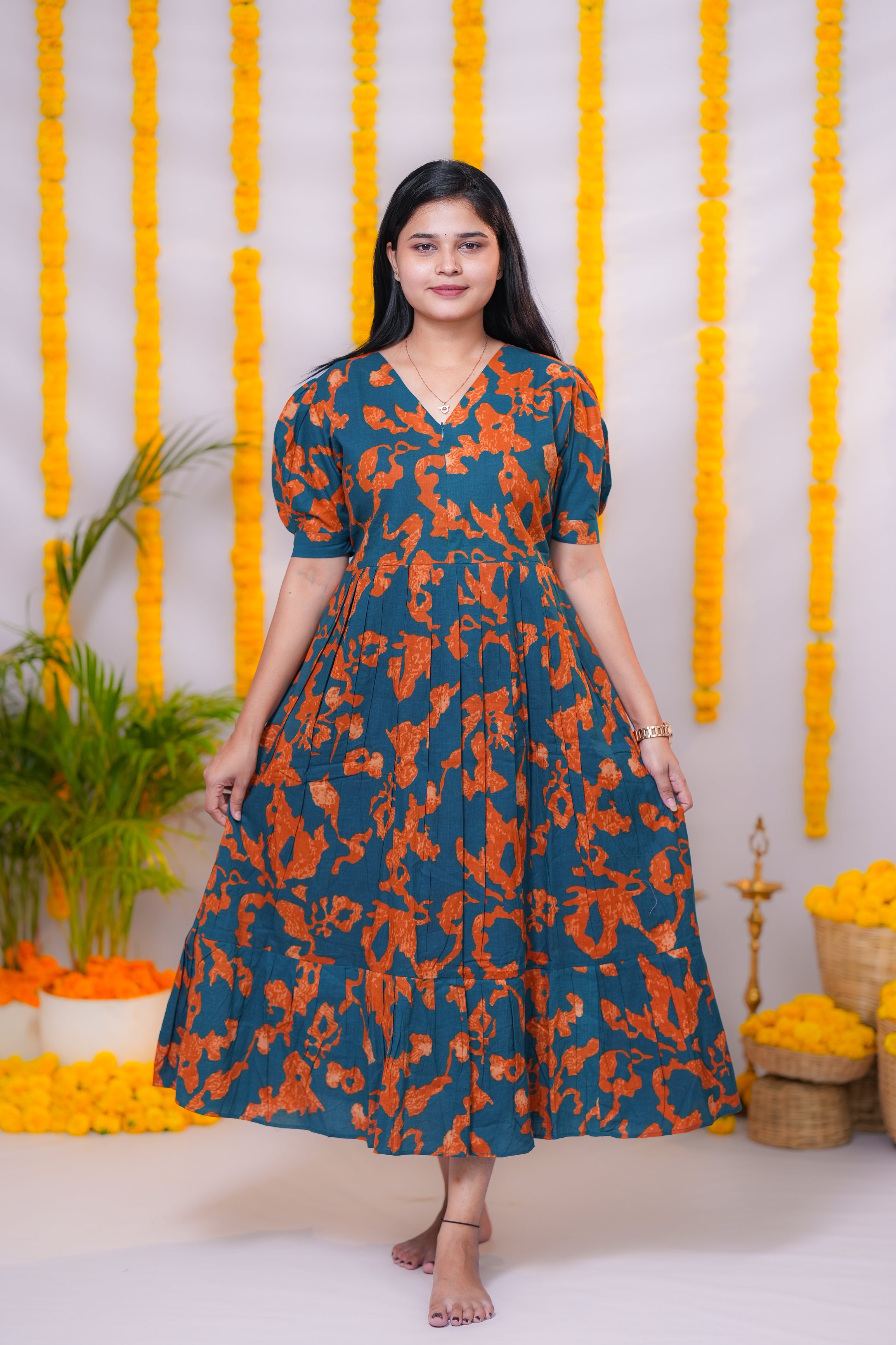 Zara premium cotton center zip maternity kurti