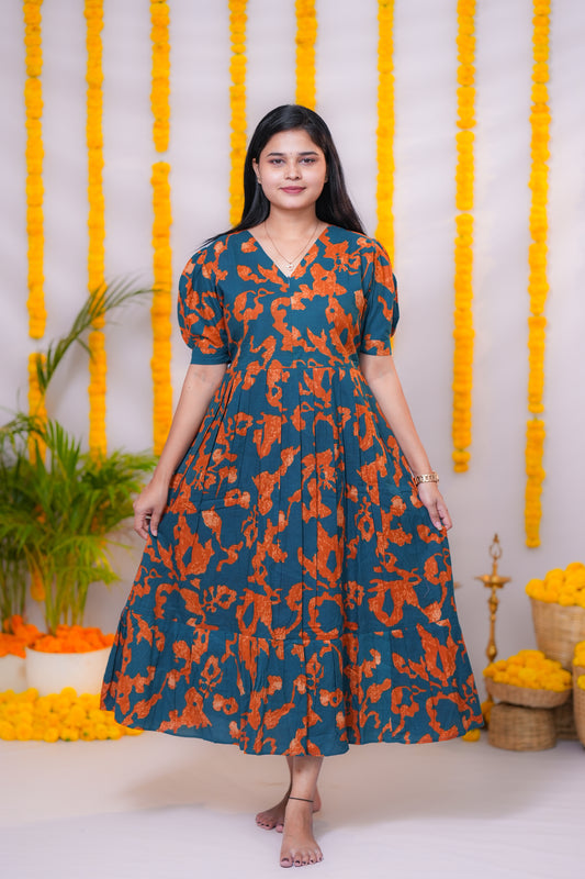 Zara premium cotton center zip maternity kurti