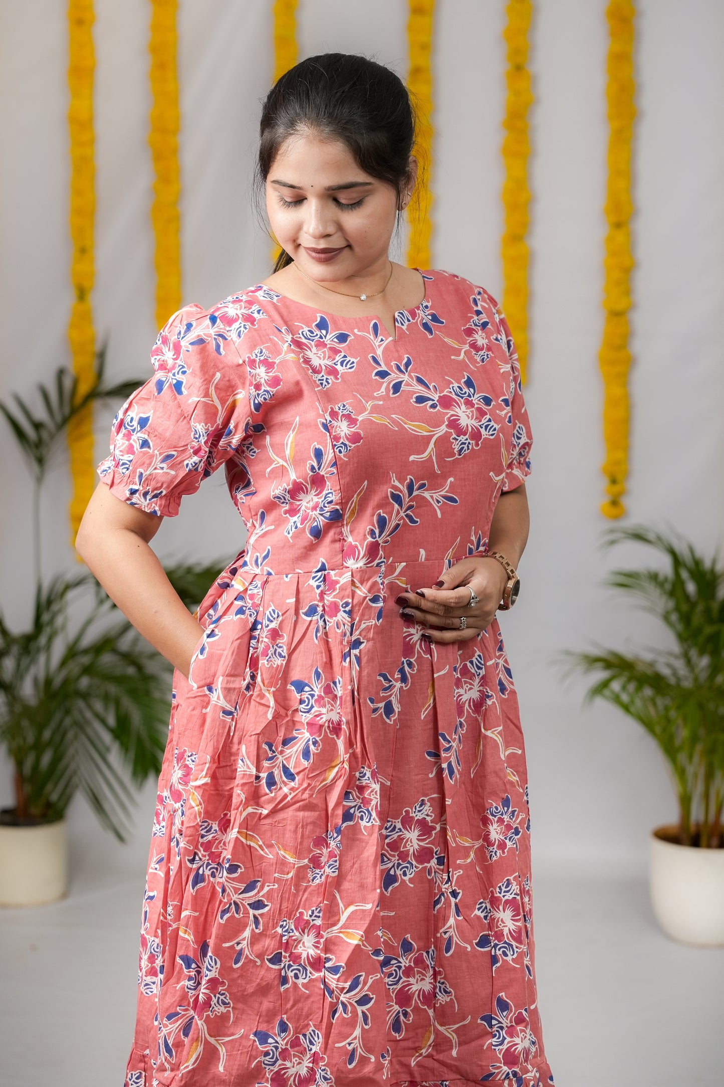 Nancy premium cotton maternity kurti
