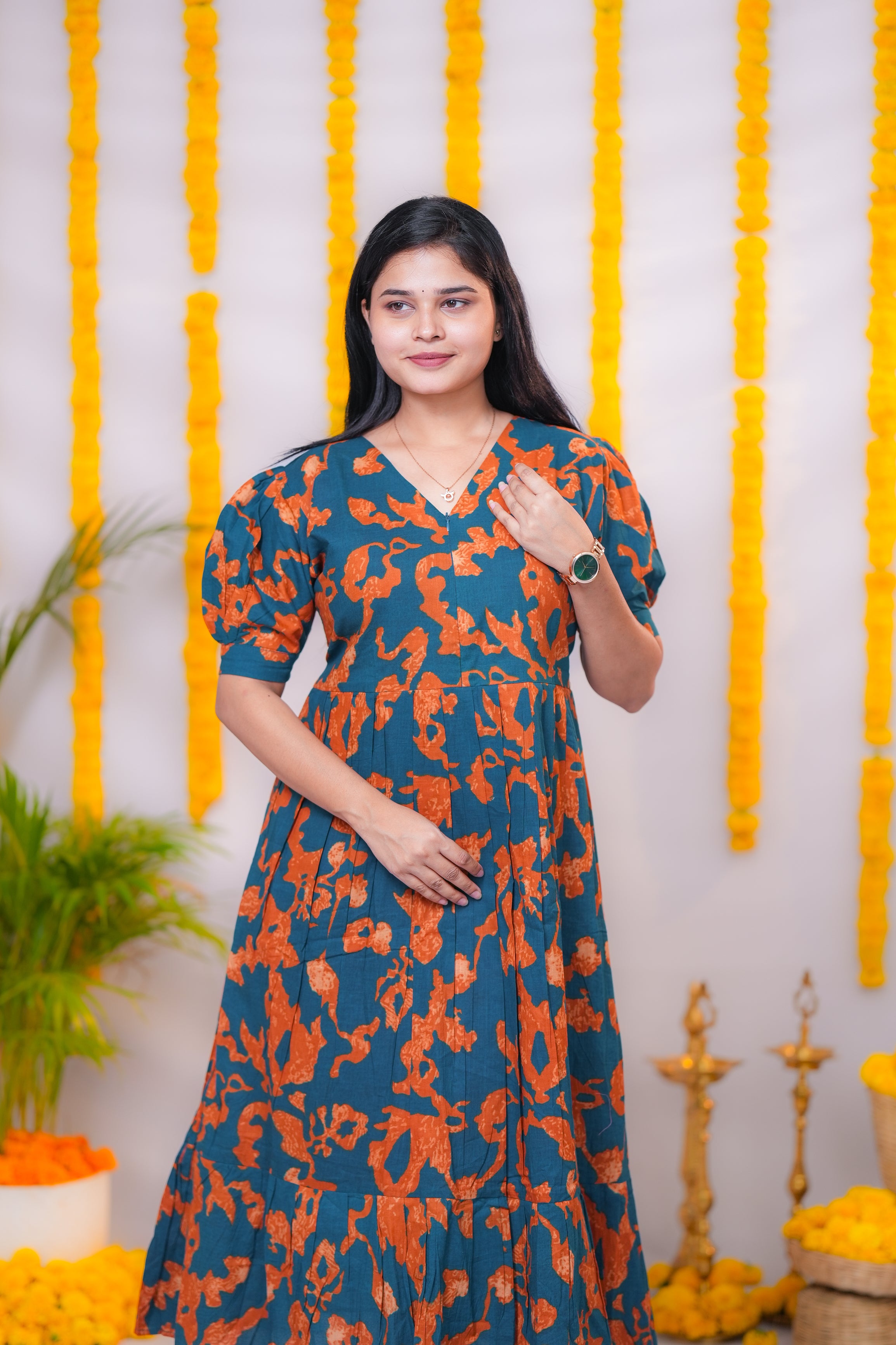Zara premium cotton center zip maternity kurti