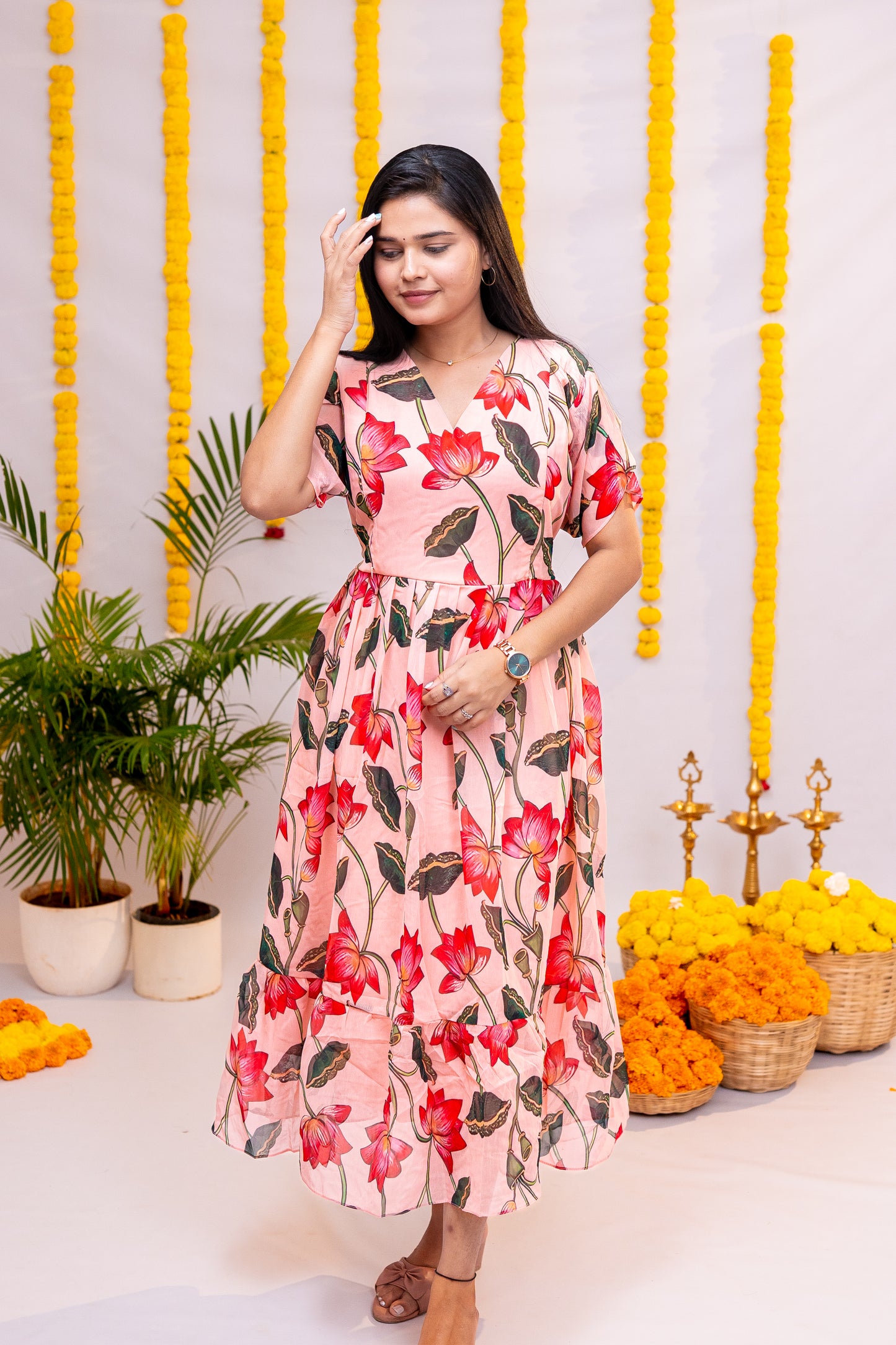 Vaisu premium georgette maternity kurti