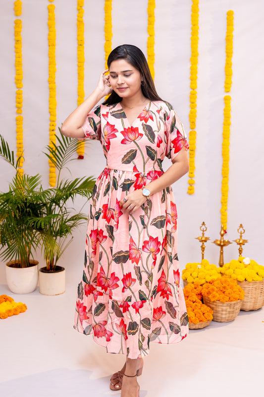 Vaisu premium georgette maternity kurti