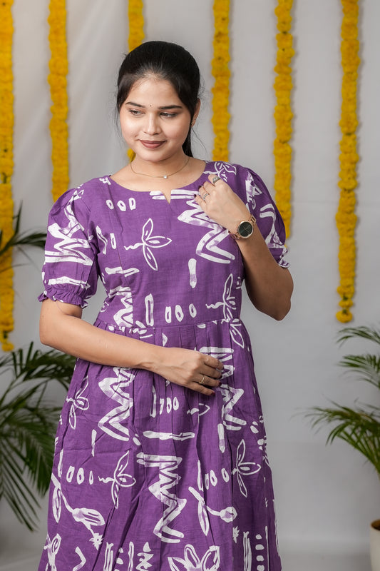 Nancy premium cotton maternity kurti