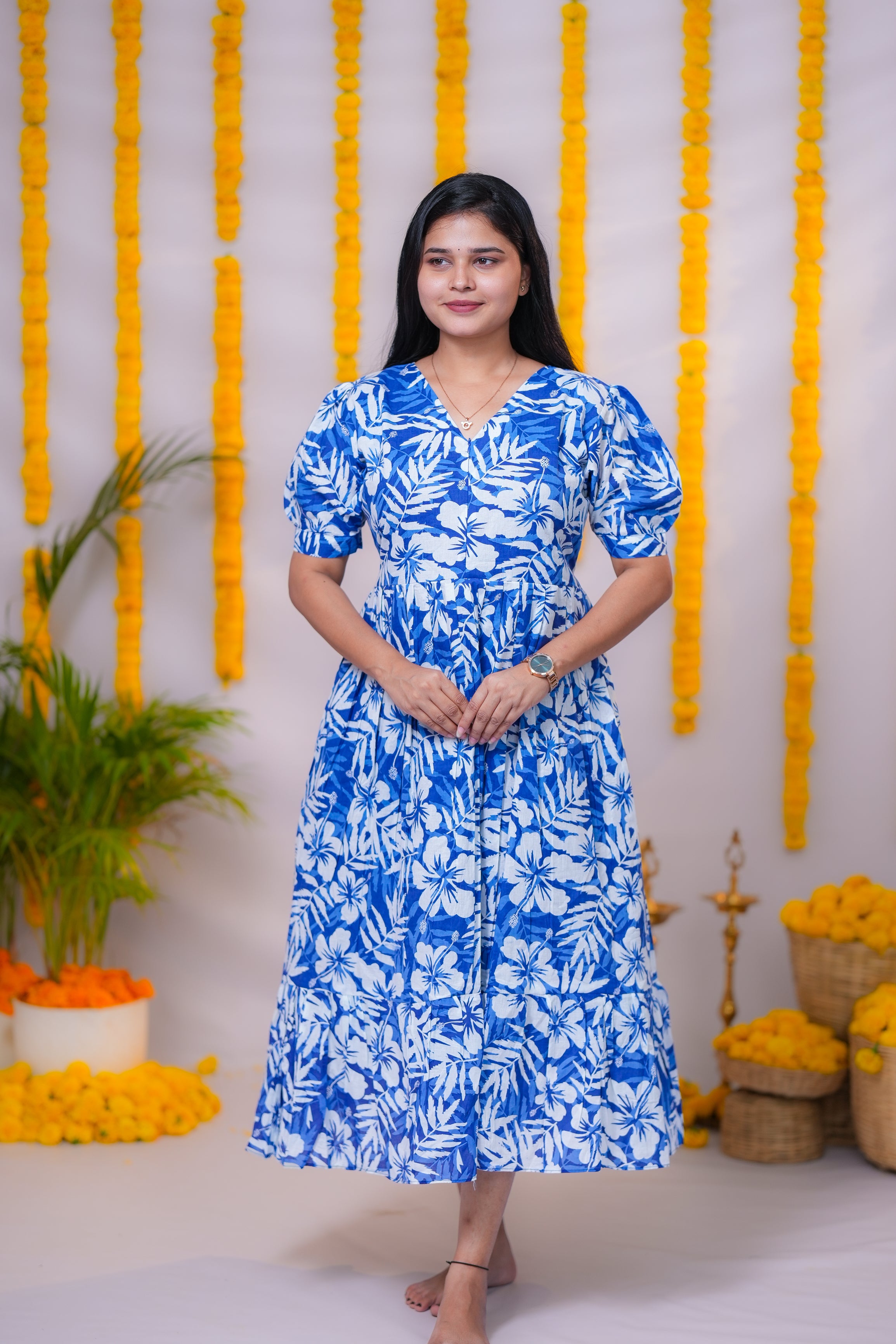 Isha premium cotton center zip maternity kurti