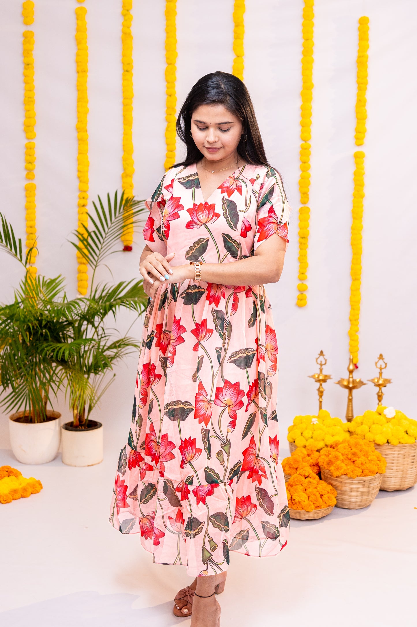 Vaisu premium georgette maternity kurti