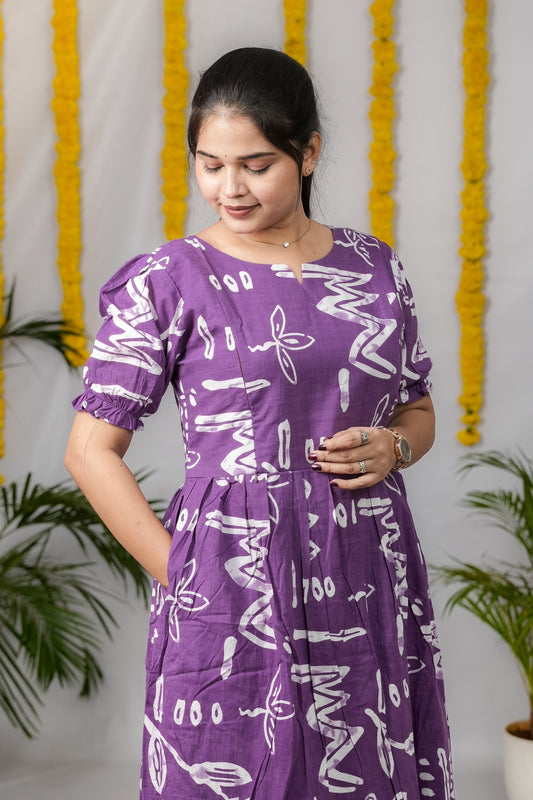 Nancy premium cotton maternity kurti