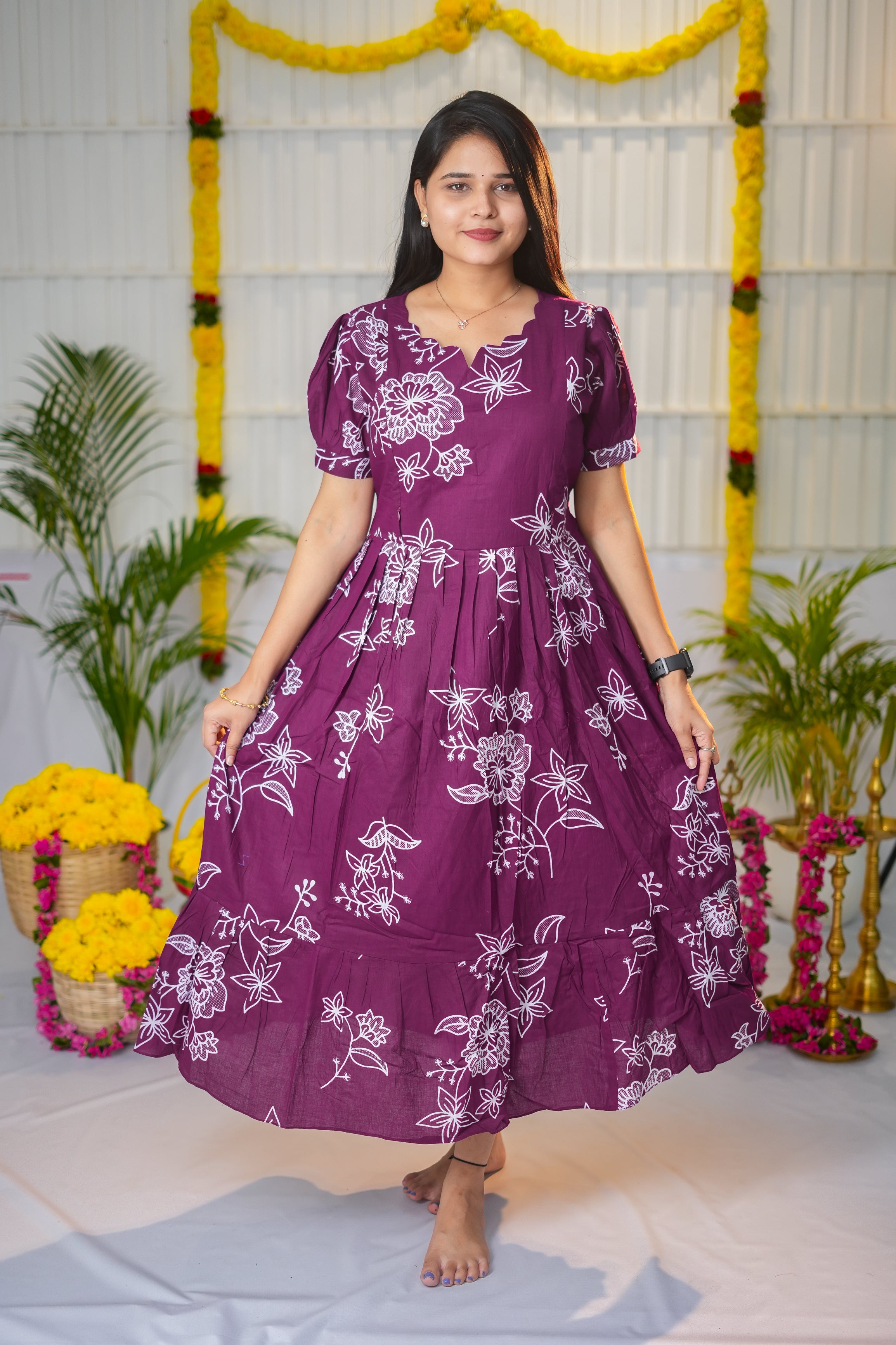 Paavai premium cotton maternity kurti