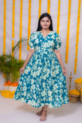 Isha premium cotton center zip maternity kurti
