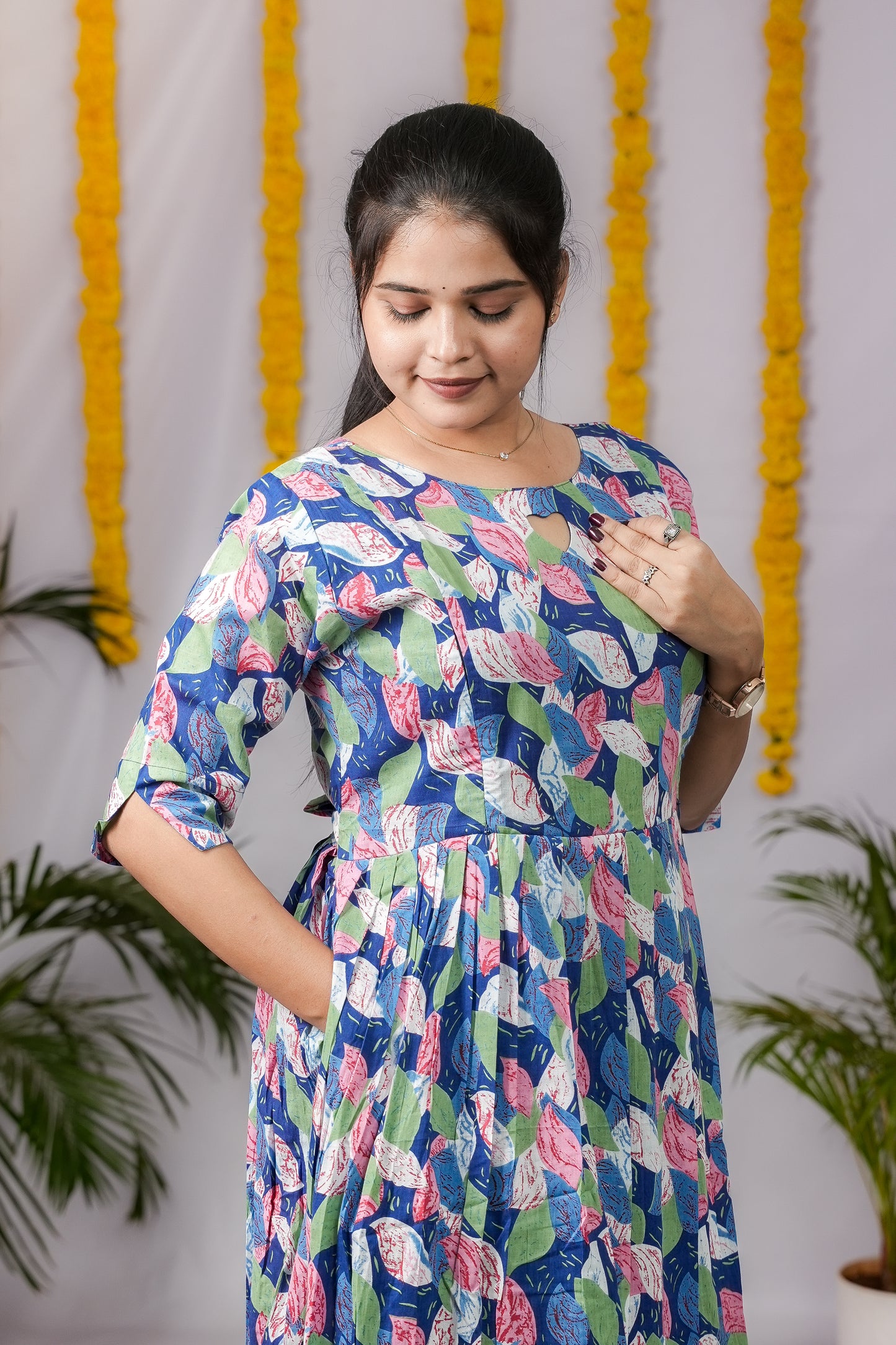 Nancy premium cotton maternity kurti
