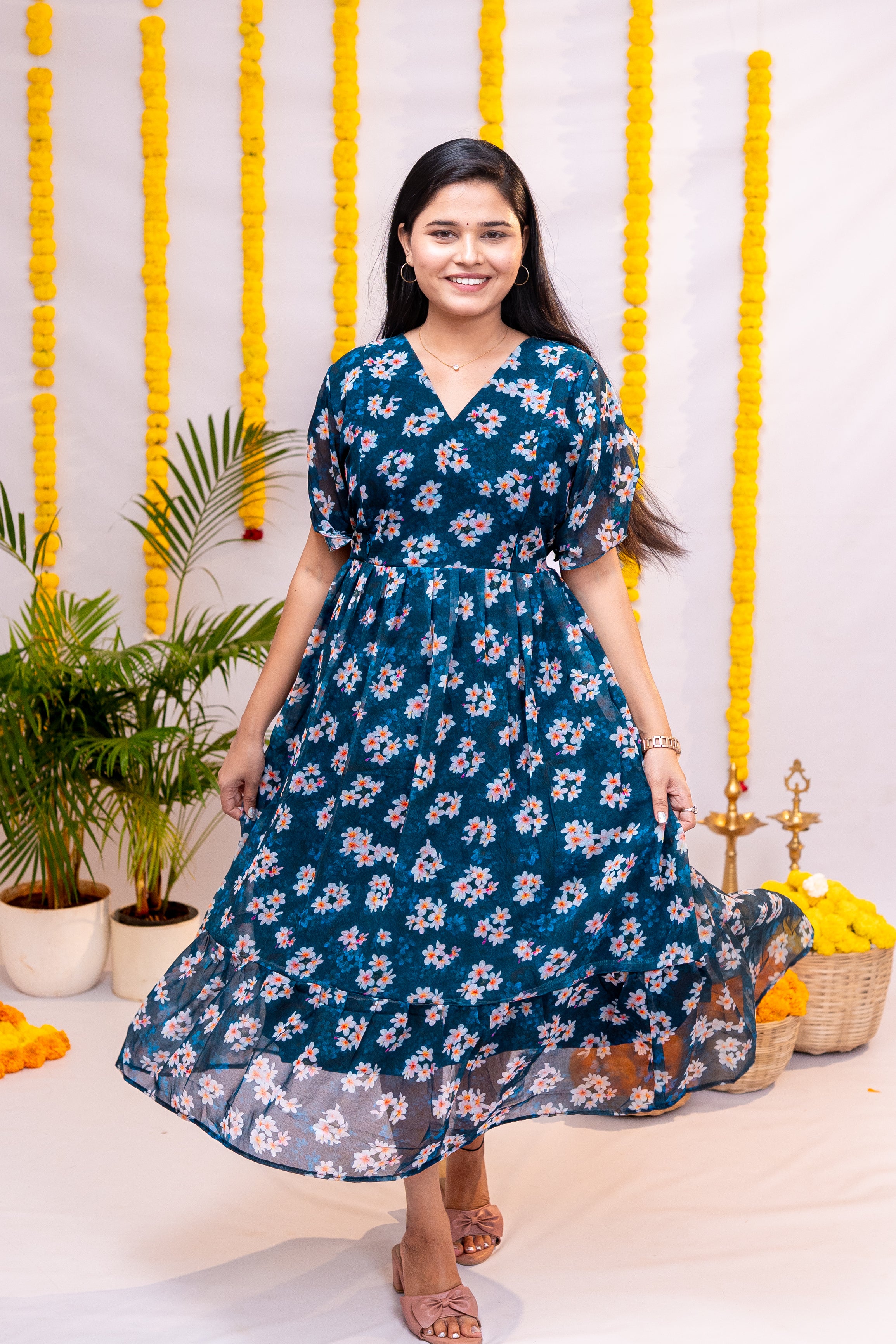 Vaisu premium georgette maternity kurti