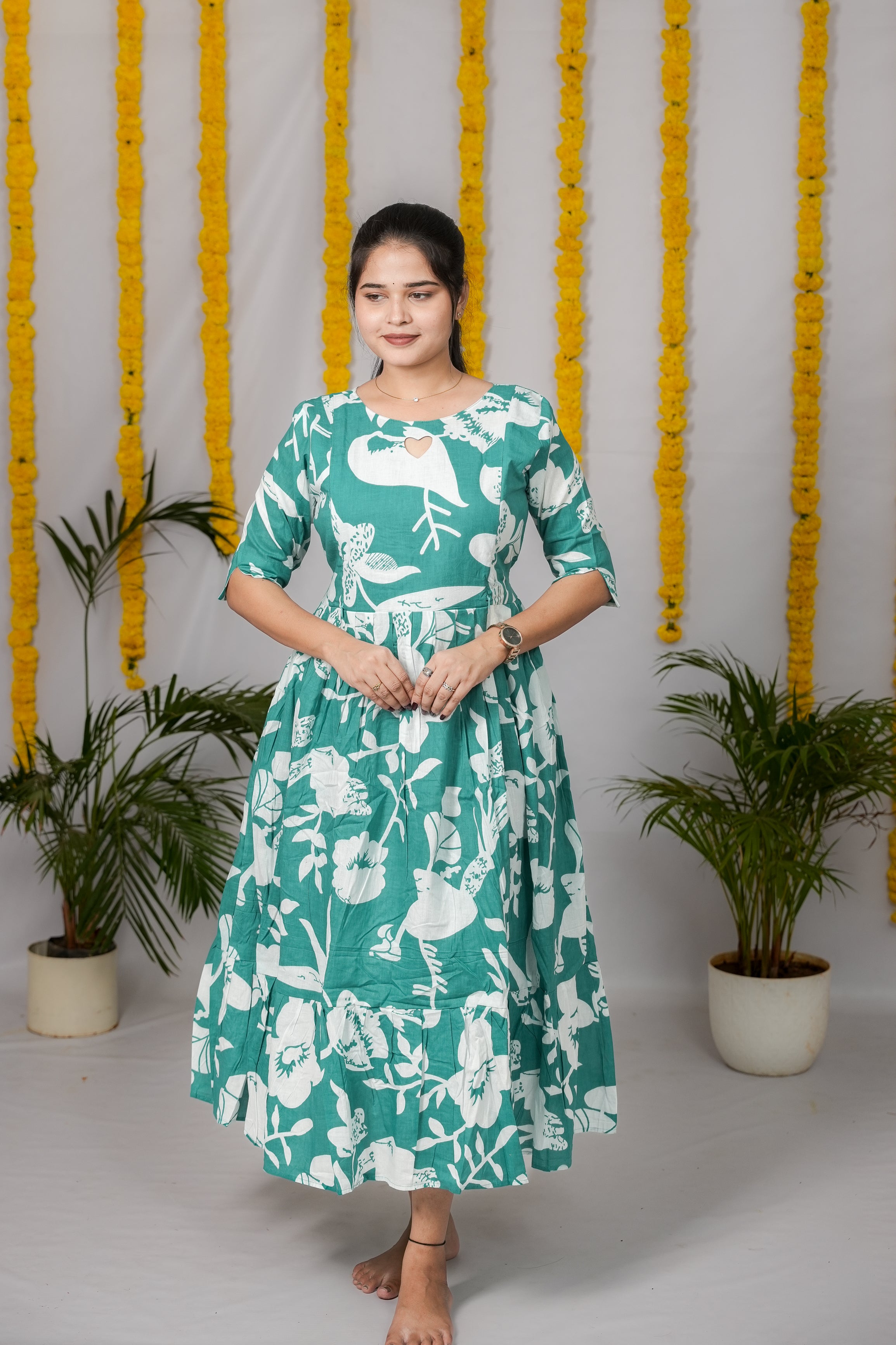 Nancy premium cotton maternity kurti