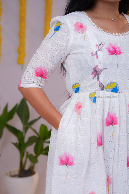 Kuzhali premium Hakoba maternity kurti