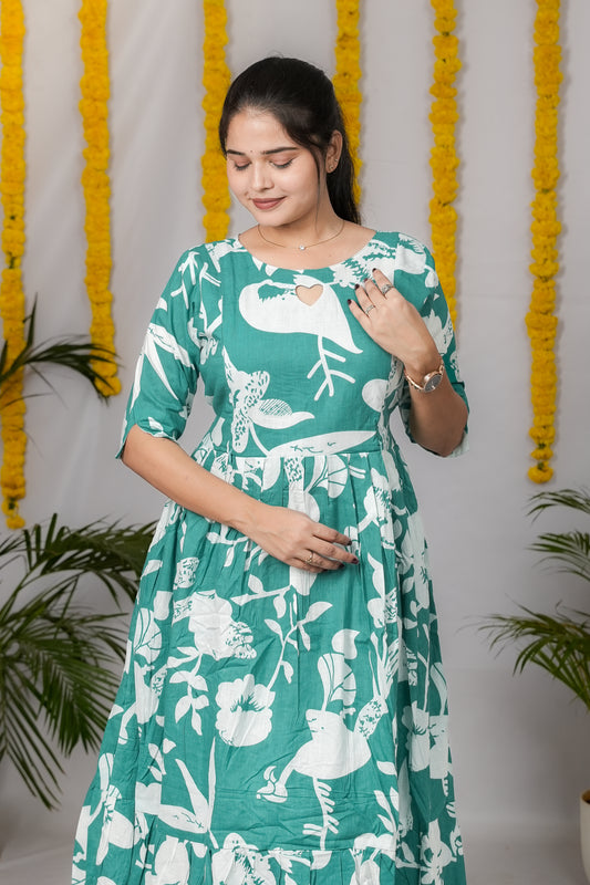 Nancy premium cotton maternity kurti