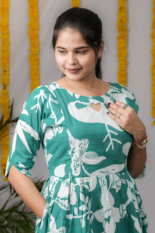 Nancy premium cotton maternity kurti